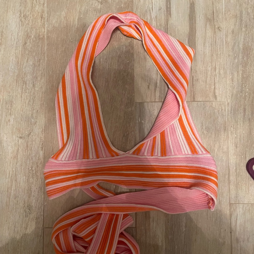 Colorful halter top